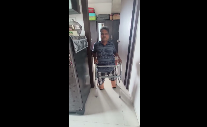 तुमचे खूप खूप धन्यवाद,  तुम्हा सर्वांच्या मेहनतीमुळेच मी परत एकदा चालण्या योग्य झालोय.